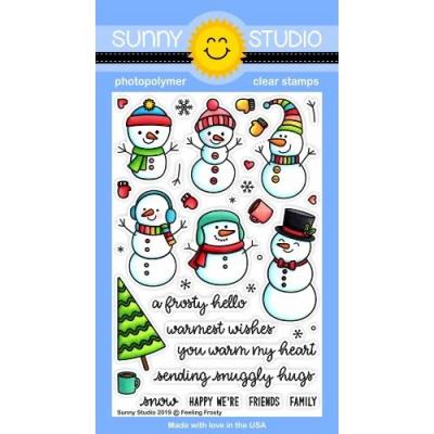 Sunny Studio Clear Stamps - Feeling Frosty